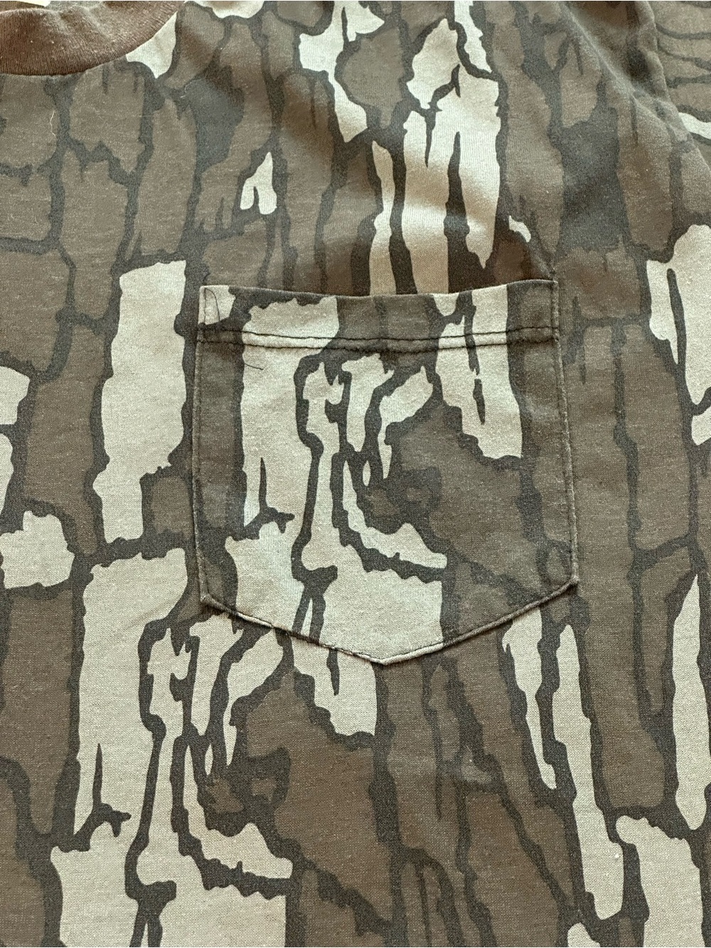 Men's Camouflage Pocket Tee - Olive Green & Gray - Picture 4 of 7